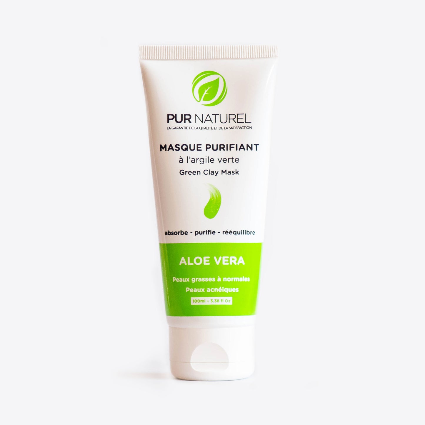 Masque purifiant - Argile verte et Aloe vera - 100g
