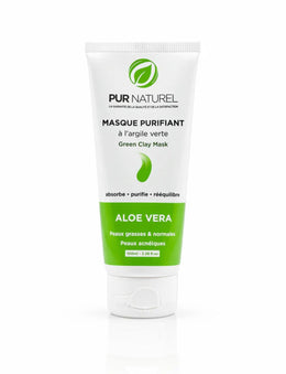 Masque purifiant - Argile verte et Aloe vera - 100g