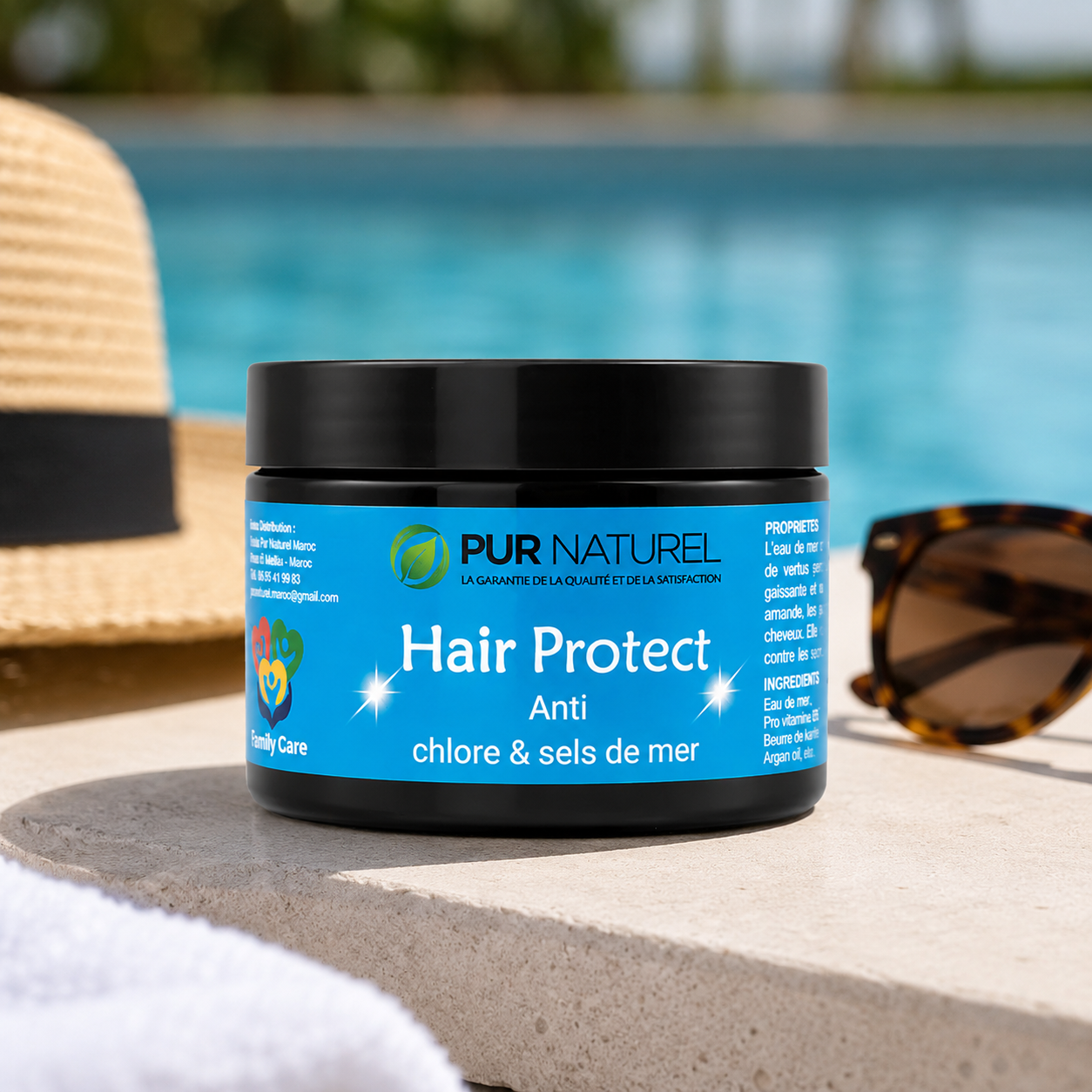 Hair Protect - Anti chlore & sels de mer - 125g