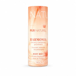 Body Mist HARMONIA Velvety Gourmand Pur Naturel 150 ml — brume parfumée pour le corps, douceur veloutée et réconfortante