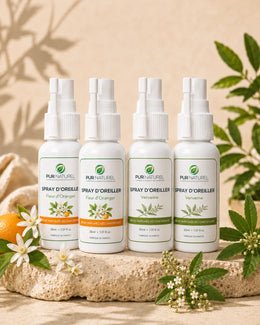 Pack 4 Spray d'Oreiller - 2 Fleur d'Oranger + 2 Verveine - 4 x 30 ml